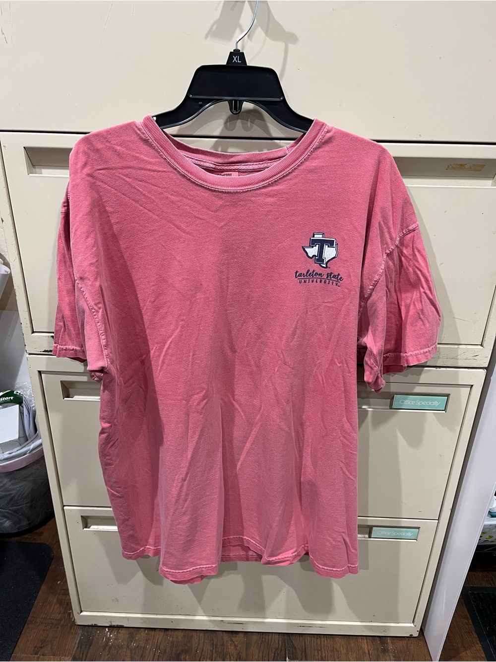 Tarleton State University Comfort Colors Pink Crewneck Tee